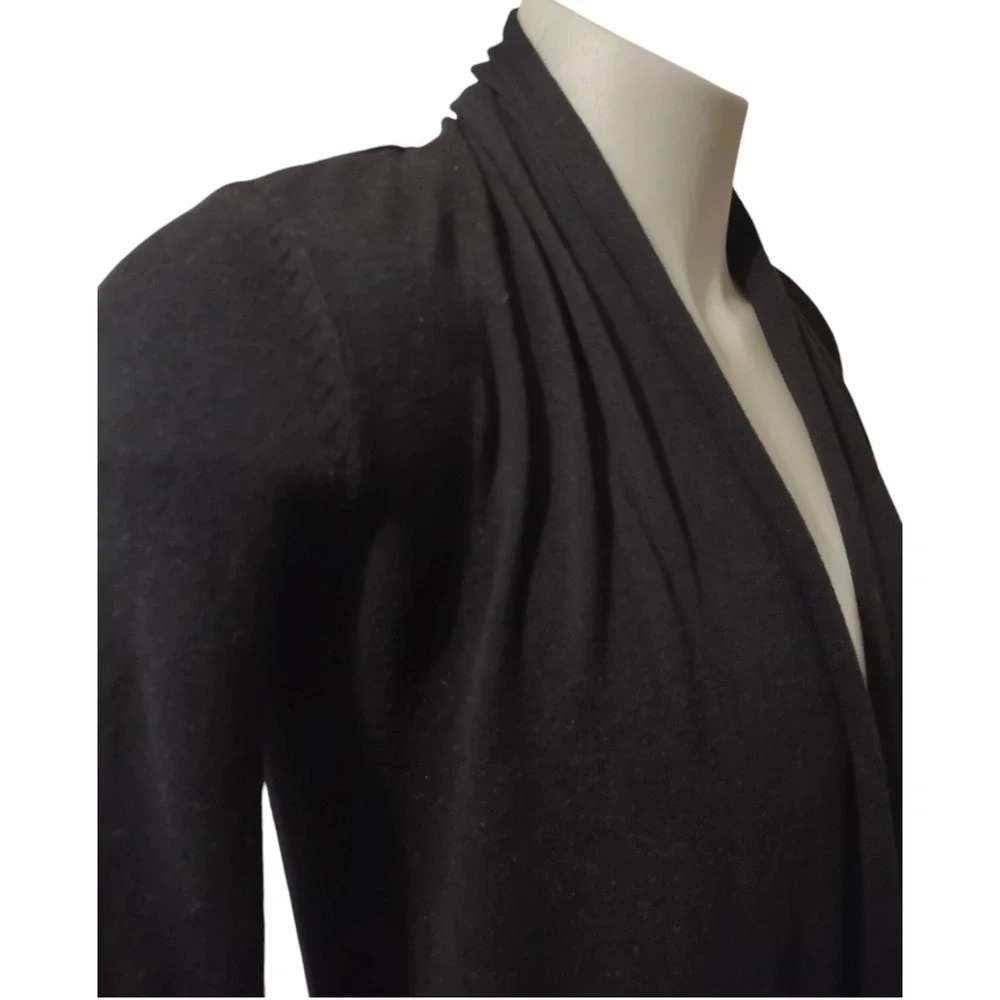 INC International Concepts‎ Womens Black Studded Open Front Cardigan Sweater M
